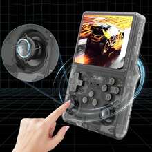 Retro-Handheld-Spielkonsole mit 3,5-Zoll-IPS-HD-Display und 256-GB-TF-Karte – inklusive mehrerer vorinstallierter Spiele und Linux-Betriebssystem | Klassischer tragbarer Arcade-Player - Schwarz - Übersicht 2