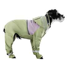 4-Leg Full Coverage Dog Raincoat, Waterproof & Windproof For Medium To Large Dogs