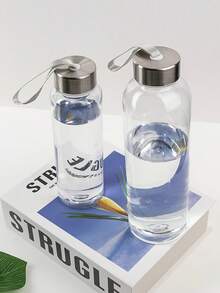 1/2 Pack Transparent Sports Water Bottles, Portable For Travel, Hiking, Outdoor Activities, Easy To Clean & Reusable, Perfect Gift For Back-To-School, Father's Day, Independence Day, Halloween, Christmas, Camping, Cycling, Bike Gear, Beer Mug - Trong sáng - Xem 5