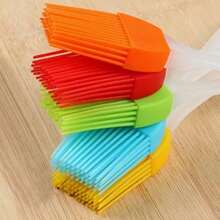 1pc/6pcs Silicone Basting Brush, Home Baking Brush, Outdoor BBQ Brush, Kitchen Accessories Tool, DIY Baking Tool Cream Brush, For Home Baking And Grilling, Bread Pancake Silicone Brush, Home Kitchen Tool, Silicone Brush, Oil Brush, Cookware, Kitchen Gadgets, Kitchen Utensils, Baking Tools - Multicolor - View 5