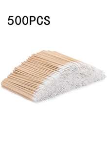 1000pcs Ultra Fine Disposable Nail Cleaner Sticks, Pointed Tip Design For Precise Cleaning; Mini Dual-Ended Eyebrow Makeup Remover Tool; Makeup Remover Wooden Sticks; Manicure Supplies; Foot Care; Pedicure Tools; Travel Essential; Black Shawl; Men's Gift - Multicolor - View 13