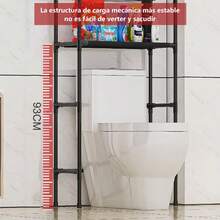 LÈRFM [MXBTG+]Organizador de Baño 3 Niveles Impermeable para Inodoro - Blanco - Ver 6