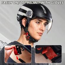 Helmet Quick Release Metal Motorcycle Helmet Accessories Chin Strap Replace Kit D - RING Helmets Fast Release Fasteners Compatible With Half 3/4 Full Face Helmets Black Red - initial - View 4
