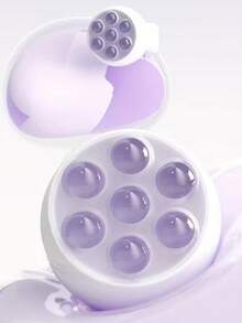 360° Rotating Facial Massage Roller With Synthetic Crystal Balls - Multi-Point Indirect Kneading Tool, Effectively Improves Dull Complexion, Tightens Skin, Minimizes Pores And Promotes Collagen Production. Ergonomic Design, Suitable For Daily Home Skincare. Combines Skincare, Beauty And Durability Functions, Also Applicable For Gua Sha Therapy. - Multicolor - View 3