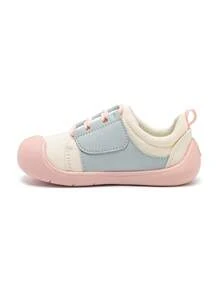 mini bala Kids Canvas Shoes Boys Girls Breathable Soft Sole Hook And Loop Indoor Sneakers - White Grey Tone - View 2