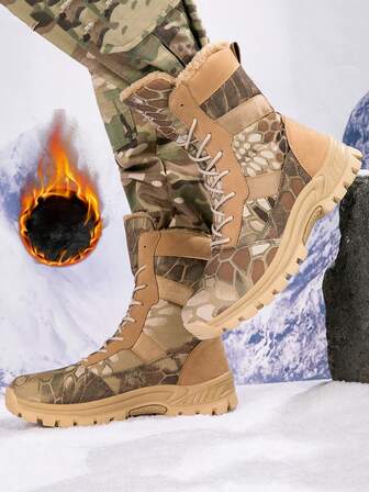 Nya vintervarma plyschiga snöstövlar för män, vandringsskor, utomhussportskor, vandringskängor, unisex utomhuskängor, vandringskängor