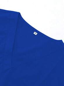 Men's Short Sleeve Nurse/Doctor/Veterinarian Uniform Set - Blue - View 9
