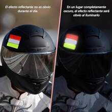 50PCS Cinta Reflejante Profesional,Súper Reflectante e Impermeable Cinta Reflejante,Reflejantes Bicicleta Calcomanías para Moto Calcomanias para Coche para Coches,Motos,Bicicletas,Cascos.(default) - Multicolor - Ver 6