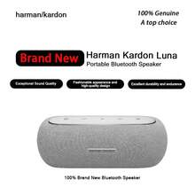 Harman Kardon LUNA Portable Bluetooth Speaker, Wireless Stereo System, Extra-Long Battery Life, Dedicated Tweeter, IP67 Waterproof & Dustproof - Grey - View 2