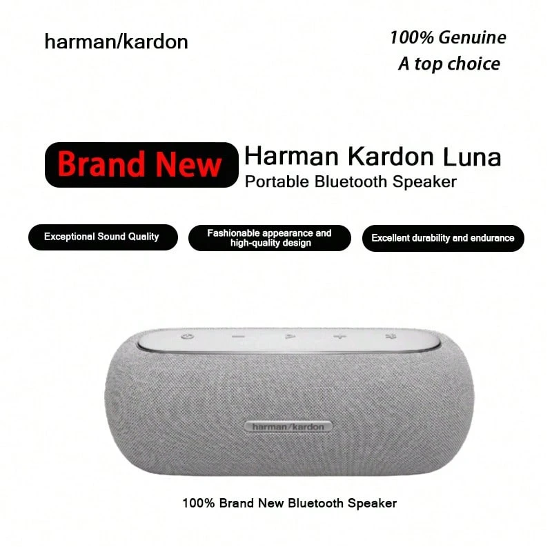 Harman Kardon LUNA Portable Bluetooth Speaker, Wireless Stereo System, Extra-Long Battery Life, Dedicated Tweeter, IP67 Waterproof & Dustproof