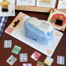 Paper Punch And Embossing Tool - Manual Embossing Decorative Punch With Elegant Floral Design, Suitable For Scrapbooking, Journals, Card Making, Photos, Scrapbooking Supplies, Journal Decoration, Floral Decoration, Durable Plastic - B7 - 查看 4
