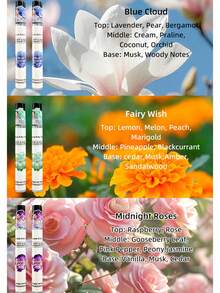 8瓶10毫升QueenaKitty Yeah香氛室内外空气清新剂，多层增强幸福感喷雾，持久自然清新，释放迷人香氛精华，优雅香草、椰子、花香、果香、柑橘香、木香、水生香，适合约会、派对、聚会、旅行、度假、家庭、酒店等场合，是送给办公室、亲朋好友的理想礼物。