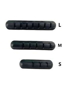 1-Pack Self-Adhesive Silicone Cable Organizer 3-Hole 5-Hole 7-Hole Office Desk Storage Headphone Cable Mobile Phone Data Cable Wire Multi-Function Cable Winder Wall Cable Holder Desktop Storage Rack Back To School - Multicolor - View 5