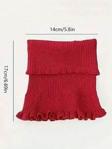 1/2pcs Women's Winter Scarf, Soft Polyester Fiber, Elegant Design, Elastic And Warm, Knitted Scarf, No False Hair