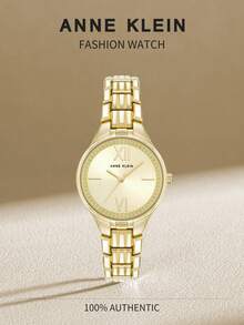 Anne Klein Gold-Tone Quartz Bracelet Women's Watch,Chic Ladies' Gold Watch With Adjustable Link Bracelet,AK/4060CHGB - Gold - View 2