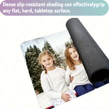 1pc Customizable Gaming Mouse Pad, Non-Slip Rubber Base, Rectangular, Durable Desk Mat, Suitable For Computer And Office Use, Gaming Desk Accessory | Fun Workspace Item | Durable Rubber Pad