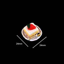 Dollhouse Miniature Food Play Coffee Sandwich Cake Beverage Set Mini Restaurant Breakfast Afternoon Tea Desktop Decoration