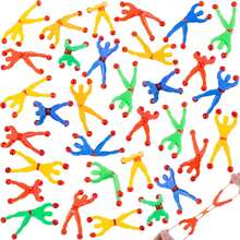Shindel 50PCS Stretchy Wall Climbers, Climbing Man Sticky Toy Set Fun Fidget Toys, Birthday Goodie Bag Stuffers Kids Classroom School Exchange Prize, Office & Home - 1 - Xem 10