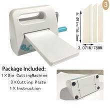 Mini Version (Approximately 16.5*7.8 Cm) Die-Cutting Machine, Manual Embossing Machine For Scrapbooking Beginners (Blue)