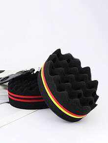 Salon Hair Perm Sponge, Men's Curly Hair Styling Tool, Double-Sided Large & Small Hole Hair Sponge, European And American Dreadlocks Hip-Hop Hairstyle Curling Styling Tool - Multicolor - View 7