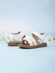 Infant Simple Casual Cute Sandals - White - View 6