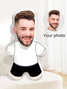 1pc Custom Throw Pillow - Personalized Photo | Adorable Animal And Funny Styles | Ideal Gifts For Him, Her, Boyfriend, Girlfriend, Dad, Mom, Family, And Friends | Perfect For Indoor Decor - Sofa, Bed, Car, Tea Room, Bedroom, Living Room | Unique Face Pillow For Valentine's Day, Mother's Day, Birthdays,Father's Day, Anniversaries, Graduation, Weddings, Christmas | Available In Various Sizes Unique For Housewarming Washable - Doctor - View 10