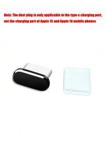 1入組Type-C USB數據口防塵塞，手機充電口、電源連接器，帶有光澤面處理的金屬防塵塞 - 彩色 - 查看 12