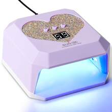 21颗LED水钻美甲灯，SUN G2 UV LED美甲烘干机，3种定时设置，快速固化凝胶指甲油，USB供电，白/粉/紫三色可选，美甲爱好者礼物 - 彩色 - 查看 11