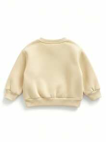 女童圆领套头衫，百搭时尚，秋冬季 - 彩色 - 查看 4