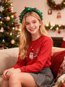 1 buc. Bentiță de Crăciun pentru femei cu coarne de ren, accesoriu de păr cu ren sclipici pentru petrecere, festival, decorațiuni de Anul Nou, Halloween, decorațiuni de Crăciun, esențiale pentru acasă, petrecere, Halloween, Ziua Tatălui, Ziua Mamei, Ziua Recunoștinței, Paște, Crăciun, zile de naștere, cadouri de sărbători pentru prieteni și familie, nunți, sezonul de întoarcere la școală, ceremonii. - Multicolor - Vizualizare 6