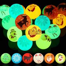 10/20pcs Random Christmas-Themed Bouncy Balls, A Variety Of Interesting Patterned Glow-In-The-Dark Bouncy Balls, Buoyancy Bouncy Balls, Favorite Party Supplies, Party Entertainment Prizes, Birthday Gift Bag Fillers, Party Gifts, Fun Toy Bouncy Balls - The Best Party Gifts