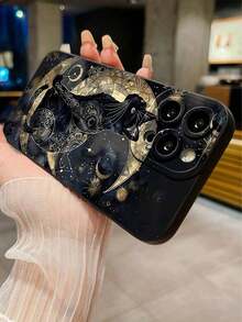 1pc Minimalist Cat Eye Skin-Friendly Anti-Drop TPU Phone Case Compatible With IPhone 17 Pro Max, 11, 16 Pro Max, 16 Pro, 16, 15 Pro Max, 14 Pro Max / Galaxy S25 Series, SAM A16 / Honor X6A, X7B, X8B / 13C, Note 13 / Hot 60ro/Smart 8 - 款式3(1pc) - 查看 2