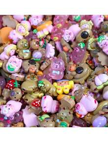 Ultimate Glow-In-The-Dark Capybara Mystery Bag - 12pcs Cute Resin Pendant Set, Suitable For DIY Crafts, Adorable Keychain Accessories And Travel Decor | Surprise Blind Box Gift For Teenagers, Capybara Fans, Christmas And New Year - Multicolor - View 6