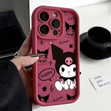 SANRIO Funda de Teléfono Original Y2K Cute Kuromi para 17/16/15/14/13/12/11 Pro Plus 4G 5G Cubierta Suave de TPU - TYB-188TY7506A1 - Ver 11