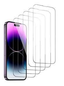 5 件高清防摔屏幕保护膜适用于 16/16 Plus/16 Pro/16 Pro Max/15/15Pro/15Plus/15Promax 生日、家人、朋友礼物钢化玻璃、手机屏幕保护膜、手机配件防水防震防刮防指纹全覆盖 - 無色 - 查看 19