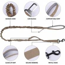 Pechera Arnésáctica Reforzada con Correa Perros Grandes (Khaki, XL) - Caqui - Ver 1