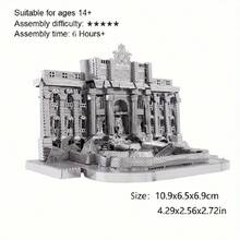 Quebra-cabeça Metálico 3D, Modelo de Montagem DIY, Quebra-cabeça de Fivela de Aço Inoxidável, Modelo de Arquitetura, Sem Necessidade de Cola, Presente de Aniversário, Decoração, Marco