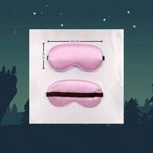 Pack con 3 antifaces para dormir en colores: negro, rosa y azul marino. Mascara de sueo tipo seda. El antifaz cubre suave y cmodamente los ojos y tiene correa ajustable. Apto para hombre y mujer. - negro, rosa, azul marino - Ver 4
