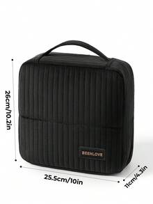 1个多功能旅行化妆收纳包，绗缝个性化化妆包 - 直立式化妆收纳盒 - 大容量多隔层 - 充足的完美收纳空间，便携式化妆收纳包，轻便洗漱包，大容量分格洗漱包，旅行化妆包，旅行必备，邮轮必备，宿舍必备 - 彩色 - 查看 14