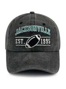 1pc Indianapolis Embroidered Washed Baseball Cap, Adjustable Outdoor Sun Protection Casual Hat Suitable For Travel, Beach, Vacation, Y2K Style For Young Adults - Baseball Cap - View 26