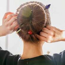 Hair Rings & Charms - Azul / Patchwork - View 4