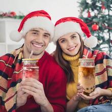 Vasos de vidrio de 20 onzas con tapas y pajitas, juego de 12 vasos para beber en forma de lata, taza de caf helado, vasos de cerveza para jugo, soda, licuado, t de Boba, whisky, cctel incluye 2 - Transparente + 20 oz - Paquete de 12 - Ver 7