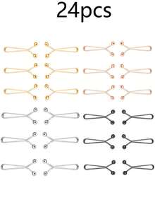 24/12/8/4/2件装腰部收紧扣，适用于宽松牛仔裤，无需缝纫的可拆卸扣，可重复使用的腰部收紧夹，金属胸针，适用于裤子、牛仔裤和裙子/本产品与实际产品尺寸存在一定差异，请在下单前确认您会使用它！ - 彩色 - 查看 28