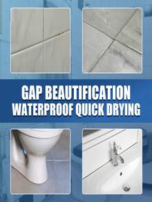 JUE FISH Tile Care Pen, Bathroom Waterproof Mold-Proof Floor Grout Beautifier Tile Repair Grout Pen