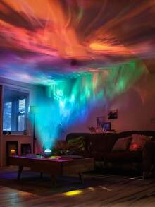 1 pieza Lámpara del cielo estrellado hipnotizante, agrega resplandor a tu romántico dormitorio y brilla para fiestas, aventuras de campamento y vacaciones - El regalo soñado para cualquier ocasión y festividad (Navidad, Día de San Valentín, Pascua) con proyección de luces del norte, luz de ambiente para el dormitorio, lámpara celestial, lámpara de proyección de aurora, opción de regalo superior - luz policromática - Ver 2