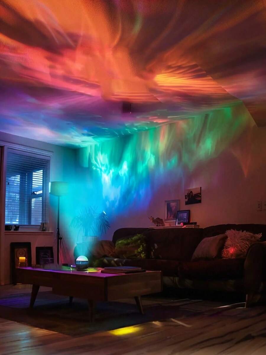 1 pieza Lámpara del cielo estrellado hipnotizante, agrega resplandor a tu romántico dormitorio y brilla para fiestas, aventuras de campamento y vacaciones - El regalo soñado para cualquier ocasión y festividad (Navidad, Día de San Valentín, Pascua) con proyección de luces del norte, luz de ambiente para el dormitorio, lámpara celestial, lámpara de proyección de aurora, opción de regalo superior