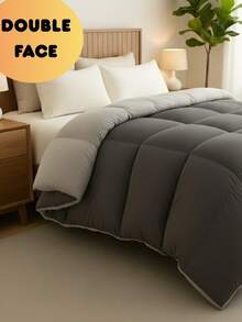Double Face Silicone Filled Quilt –180*200 Cm - Soft & Lightweight Comforter & Made In Turkey
