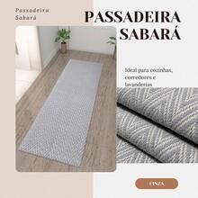 Kitchen Runner Rug 100% Cotton Non-Slip 45cm X 2.00m Zig Zag  Gray - Xám - Xem 5