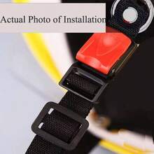 2 Set Helmet Quick Release Kit Bike Helmet Speed Clip Ratcheted Pull Lock With Spring O Rings Carabiner Chin Strap Adapter Easy To Install Without Removing D - Ring Straps Snap - Black/Red - View 4