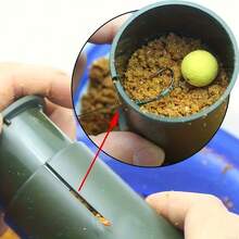 JSFUN饵料制作器、饵料挤出器、饵料模具、鲤鱼饵料挤压成型器、渔具 - 墨綠色 - 查看 4